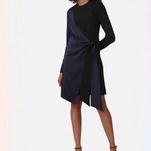 Victoria Victoria Beckham Multicolored Wrap Panel Dress 2
